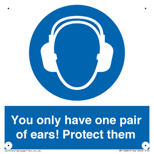 Mandatory: You only have one pair of ears! Protect them